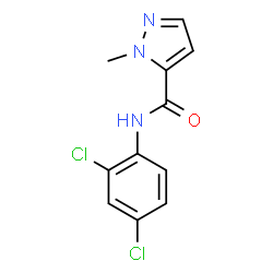 ChemSpider 2D Image | N-(2,4-Dichlorophenyl)-1-methyl-1H-pyrazole-5-carboxamide | C11H9Cl2N3O