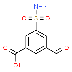ChemSpider 2D Image | 3-Formyl-5-sulfamoylbenzoic acid | C8H7NO5S