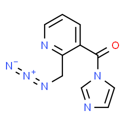 ChemSpider 2D Image | 2-(azidomethyl)-3-(imidazole-1-carbonyl)pyridine | C10H8N6O