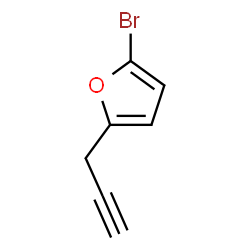 ChemSpider 2D Image | 2-Bromo-5-(2-propyn-1-yl)furan | C7H5BrO