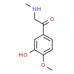 ChemSpider 2D Image | 1-(3-Hydroxy-4-methoxyphenyl)-2-(methylamino)ethanone | C10H13NO3