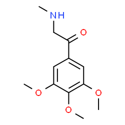 ChemSpider 2D Image | 2-(Methylamino)-1-(3,4,5-trimethoxyphenyl)ethanone | C12H17NO4
