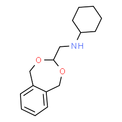 ChemSpider 2D Image | N-(1,5-Dihydro-2,4-benzodioxepin-3-ylmethyl)cyclohexanamine | C16H23NO2