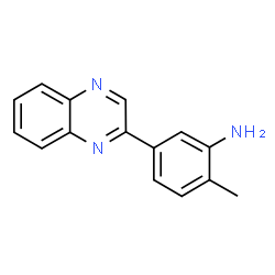 ChemSpider 2D Image | 2-Methyl-5-(2-quinoxalinyl)aniline | C15H13N3
