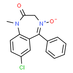 ChemSpider 2D Image | Diazepam N-oxide | C16H13ClN2O2