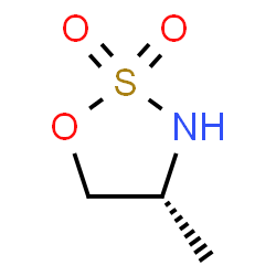 ChemSpider 2D Image | (4R)-4-Methyl-1,2,3-oxathiazolidine 2,2-dioxide | C3H7NO3S