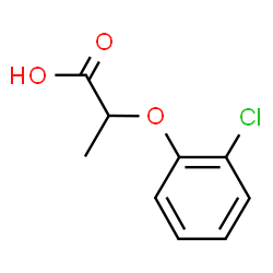 ChemSpider 2D Image | 2-(2-Chlorophenoxy)propanoic acid | C9H9ClO3