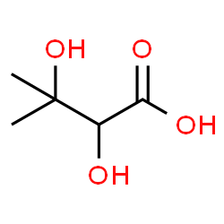 ChemSpider 2D Image | 2,3-Dihydroxy-3-methylbutanoic acid | C5H10O4