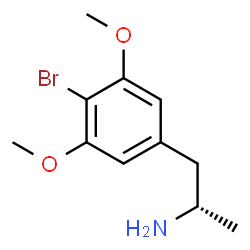 ChemSpider 2D Image | (2S)-1-(4-Bromo-3,5-dimethoxyphenyl)-2-propanamine | C11H16BrNO2