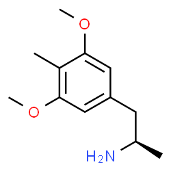 ChemSpider 2D Image | (2R)-1-(3,5-Dimethoxy-4-methylphenyl)-2-propanamine | C12H19NO2