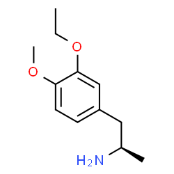 ChemSpider 2D Image | (2R)-1-(3-Ethoxy-4-methoxyphenyl)-2-propanamine | C12H19NO2