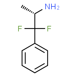 ChemSpider 2D Image | (2S)-1,1-Difluoro-1-phenyl-2-propanamine | C9H11F2N