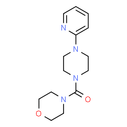 ChemSpider 2D Image | 4-Morpholinyl[4-(2-pyridinyl)-1-piperazinyl]methanone | C14H20N4O2
