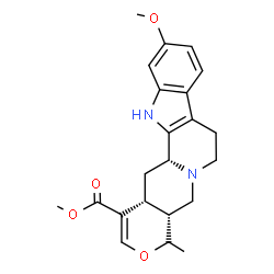 ChemSpider 2D Image | Methyl (3beta,15beta)-11-methoxy-19-methyl-16,17-didehydro-18-oxayohimban-16-carboxylate | C22H26N2O4