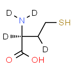 ChemSpider 2D Image | L-(N,N,2,3-~2~H_4_)Homocysteine | C4H5D4NO2S