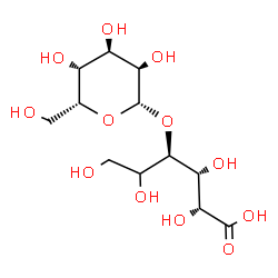 ChemSpider 2D Image | (5xi)-4-O-beta-D-Gulopyranosyl-D-xylo-hexonic acid | C12H22O12