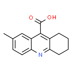ChemSpider 2D Image | 2-methyl-5,6,7,8-tetrahydroacridine-9-carboxylic acid | C15H15NO2