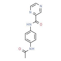 ChemSpider 2D Image | N-(4-Acetamidophenyl)-2-pyrazinecarboxamide | C13H12N4O2