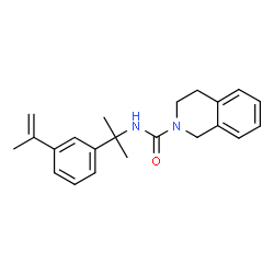 ChemSpider 2D Image | N-[2-(3-Isopropenylphenyl)-2-propanyl]-3,4-dihydro-2(1H)-isoquinolinecarboxamide | C22H26N2O