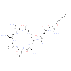 ChemSpider 2D Image | N-[(2S)-4-Amino-1-{[(2S,3R)-1-{[(2S)-4-amino-1-oxo-1-({(6R,9S,12R,15R,18S,21S)-6,9,18-tris(2-aminoethyl)-3-[(1R)-1-hydroxyethyl]-12,15-diisobutyl-2,5,8,11,14,17,20-heptaoxo-1,4,7,10,13,16,19-heptaazac
yclotricosan-21-yl}amino)-2-butanyl]amino}-3-hydroxy-1-oxo-2-butanyl]amino}-1-oxo-2-butanyl]-5-methylheptanamide | C52H98N16O13