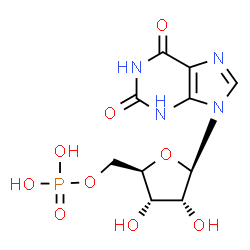 ChemSpider 2D Image | 5'-xanthylic acid | C10H13N4O9P