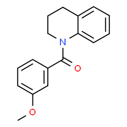 ChemSpider 2D Image | 1-(3-methoxybenzoyl)-3,4-dihydro-2H-quinoline | C17H17NO2