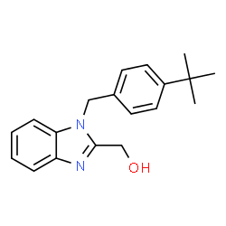 ChemSpider 2D Image | [1-(4-tert-Butyl-benzyl)-1H-benzoimidazol-2-yl]-methanol | C19H22N2O