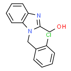 ChemSpider 2D Image | [1-(2-Chlorobenzyl)-1H-benzimidazol-2-yl]methanol | C15H13ClN2O