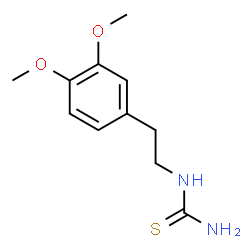 ChemSpider 2D Image | 1-[2-(3,4-Dimethoxyphenyl)ethyl]thiourea | C11H16N2O2S