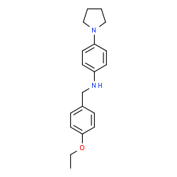 ChemSpider 2D Image | N-(4-Ethoxybenzyl)-4-(1-pyrrolidinyl)aniline | C19H24N2O