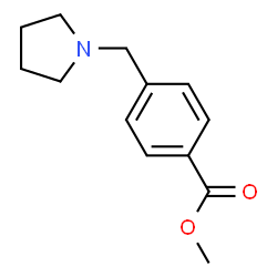 ChemSpider 2D Image | Methyl 4-(1-pyrrolidinylmethyl)benzoate | C13H17NO2