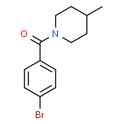 ChemSpider 2D Image | 1-(4-bromobenzoyl)-4-methylpiperidine | C13H16BrNO