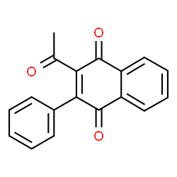 ChemSpider 2D Image | 2-Acetyl-3-phenyl-1,4-naphthoquinone | C18H12O3
