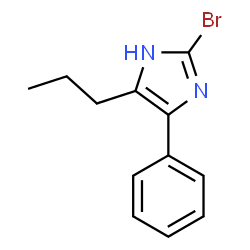 ChemSpider 2D Image | 2-Bromo-4-phenyl-5-propyl-1H-imidazole | C12H13BrN2
