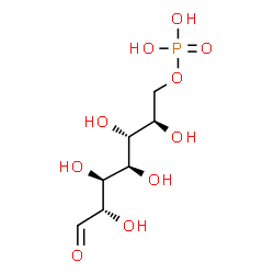 ChemSpider 2D Image | (2R,3R,4R,5S,6S)-2,3,4,5,6-Pentahydroxy-7-oxoheptyl dihydrogen phosphate | C7H15O10P