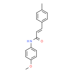 ChemSpider 2D Image | (2E)-N-(4-Methoxyphenyl)-3-(4-methylphenyl)acrylamide | C17H17NO2