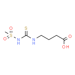 ChemSpider 2D Image | 4-{[(Methylsulfonyl)carbamothioyl]amino}butanoic acid | C6H12N2O4S2