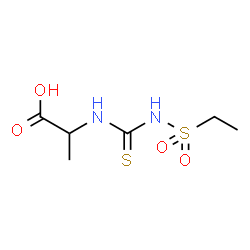 ChemSpider 2D Image | N-[(Ethylsulfonyl)carbamothioyl]alanine | C6H12N2O4S2