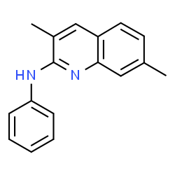ChemSpider 2D Image | 3,7-Dimethyl-N-phenyl-2-quinolinamine | C17H16N2