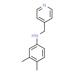 ChemSpider 2D Image | 3,4-Dimethyl-N-(4-pyridinylmethyl)aniline | C14H16N2