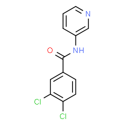 ChemSpider 2D Image | 3,4-Dichloro-N-(3-pyridinyl)benzamide | C12H8Cl2N2O