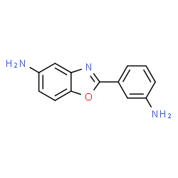 ChemSpider 2D Image | 5-Amino-2-(3-aminophenyl)benzoxazole | C13H11N3O
