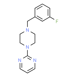 ChemSpider 2D Image | 2-[4-(3-Fluorobenzyl)-1-piperazinyl]pyrimidine | C15H17FN4