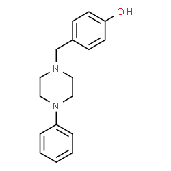 ChemSpider 2D Image | 4-[(4-Phenyl-1-piperazinyl)methyl]phenol | C17H20N2O