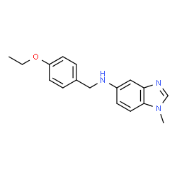 ChemSpider 2D Image | N-(4-Ethoxybenzyl)-1-methyl-1H-benzimidazol-5-amine | C17H19N3O