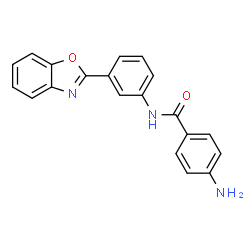 ChemSpider 2D Image | 4-Amino-N-[3-(1,3-benzoxazol-2-yl)phenyl]benzamide | C20H15N3O2