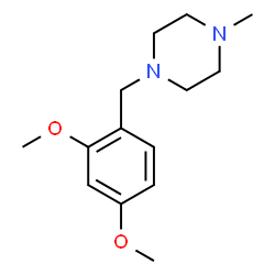 ChemSpider 2D Image | 1-(2,4-Dimethoxybenzyl)-4-methylpiperazine | C14H22N2O2