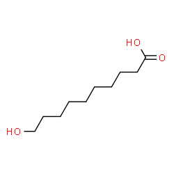 ChemSpider 2D Image | 10-Hydroxydecanoic acid | C10H20O3
