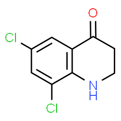 ChemSpider 2D Image | 6,8-Dichloro-2,3-dihydro-4(1H)-quinolinone | C9H7Cl2NO