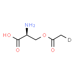 ChemSpider 2D Image | O-(2-~2~H_1_)Ethanoyl-L-serine | C5H8DNO4